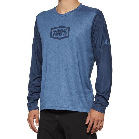 AIRMATIC Long Sleeve Jersey Slate Blue 100%