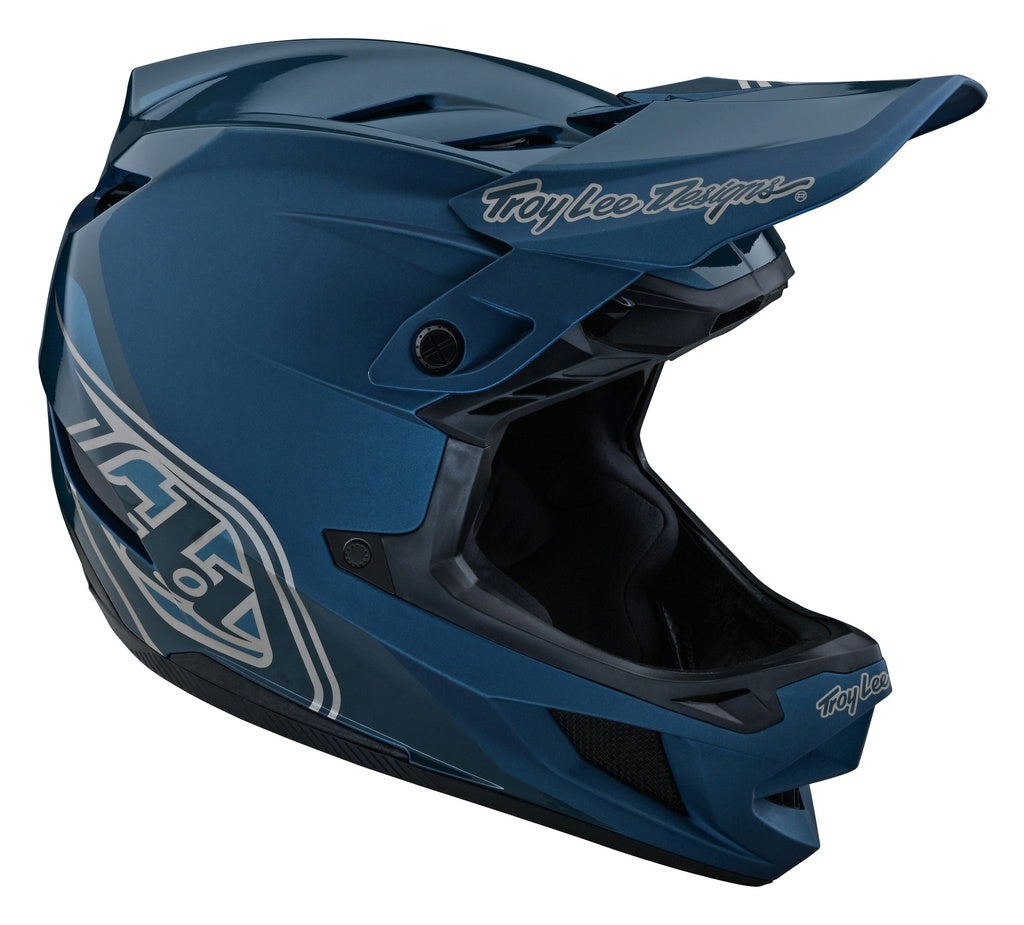 Casco Fullface D4 Polyacrylite Helmet Shadow Blue Troy Lee