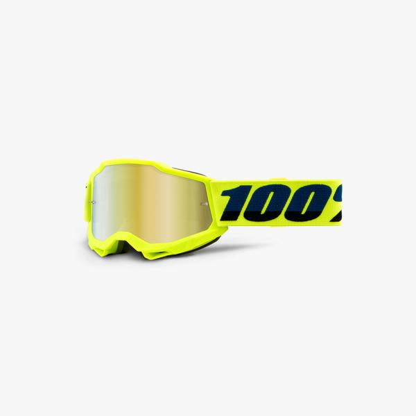 100% ACCURI 2 Youth Goggle Fluo Yellow - Mirror Gold Lens