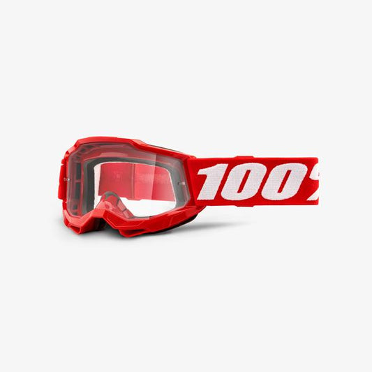 100% ACCURI 2 Youth Goggle Red - Clear Lens