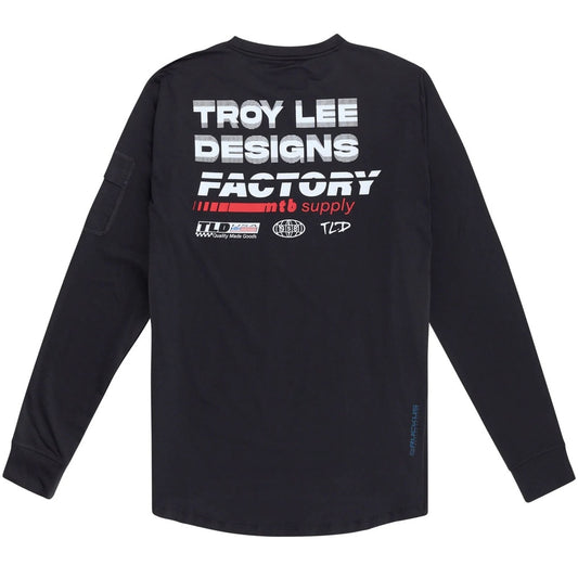 Playera Ruckus Long Sleeve Ride Tee; Factory Carbon TROY LEE