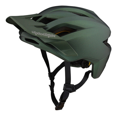 Casco Flowline Helmet Orbit Forest Green Troy lee