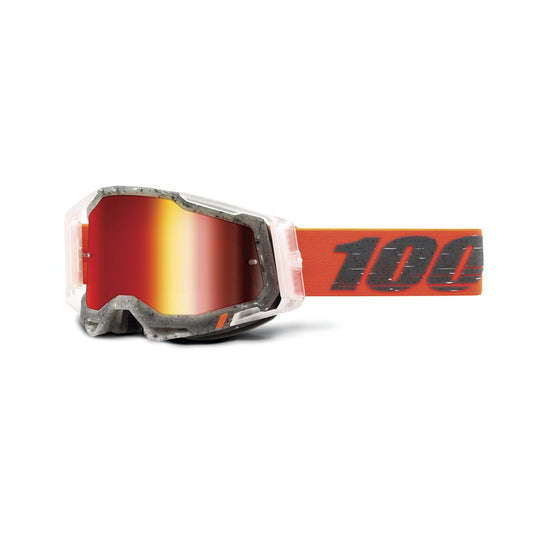 100% RACECRAFT 2 Goggle Schrute - Mirror Red Lens