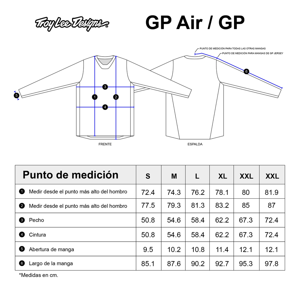 Gp Pro Air Jersey; Bands White Indigo Troy lee