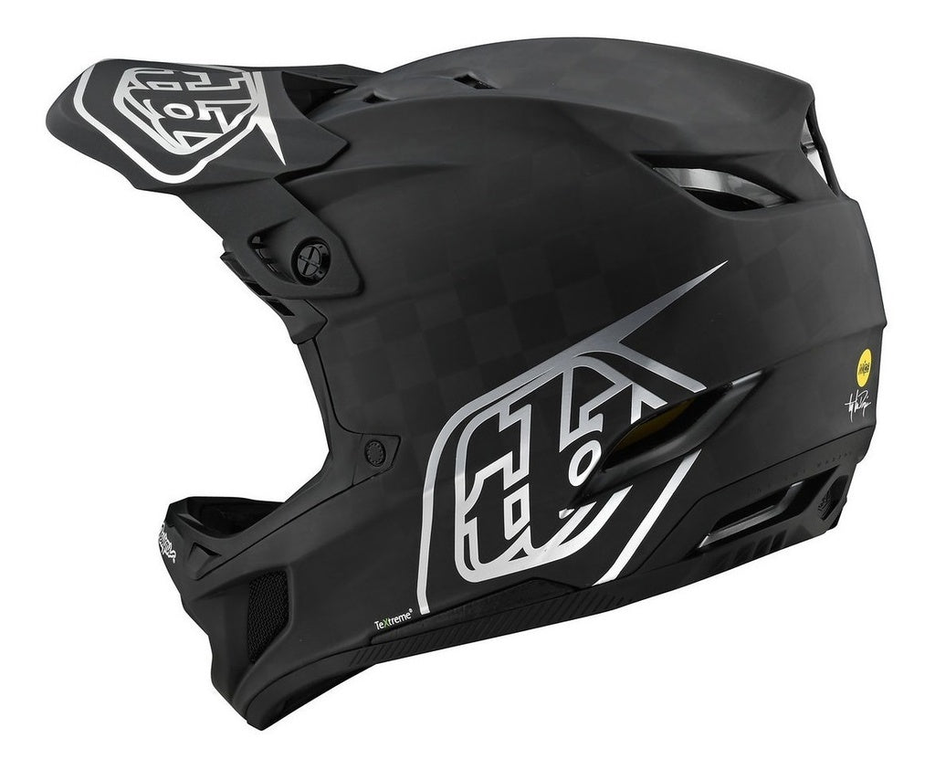 Casco D4 Carbon Helmet Stealth Black / Silver Fullface