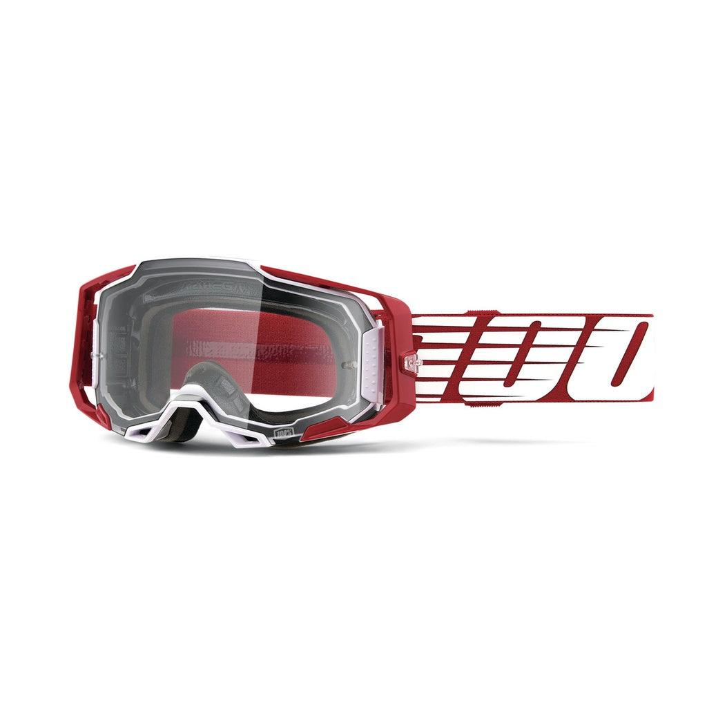 ARMEGA Goggle Oversized Deep Red - Clear Lens