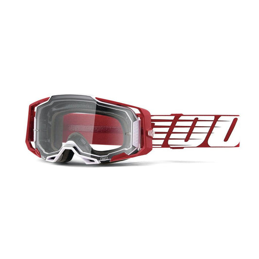 ARMEGA Goggle Oversized Deep Red - Clear Lens