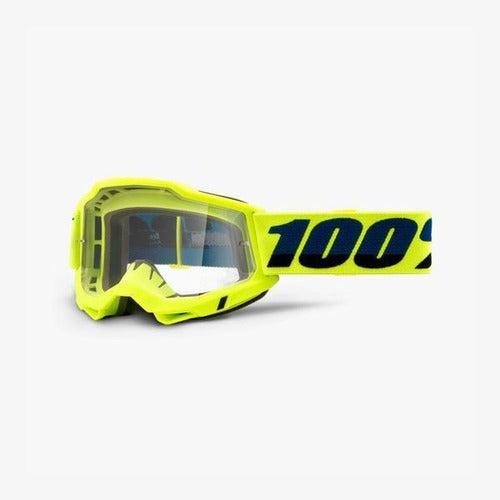 100% ACCURI 2 Goggle Fluo Yellow - Clear Lens