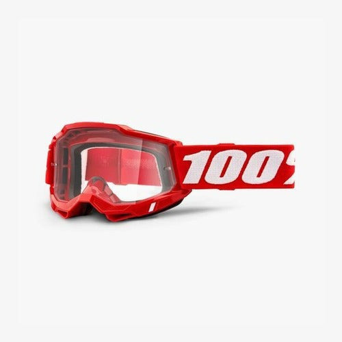 100% ACCURI 2 Goggle Red - Clear Lens