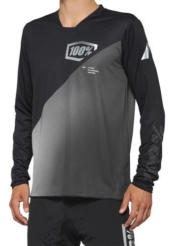 R-CORE-X Long Sleeve Jersey Black/Grey