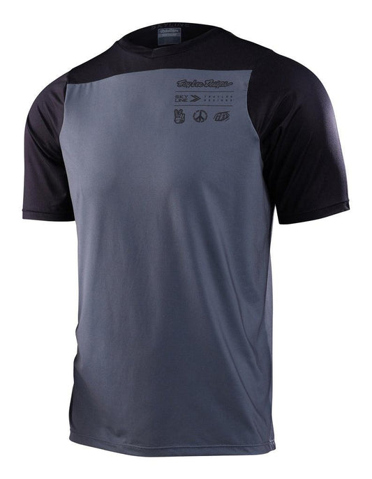 Skyline Ss Jersey Mono Charcoal