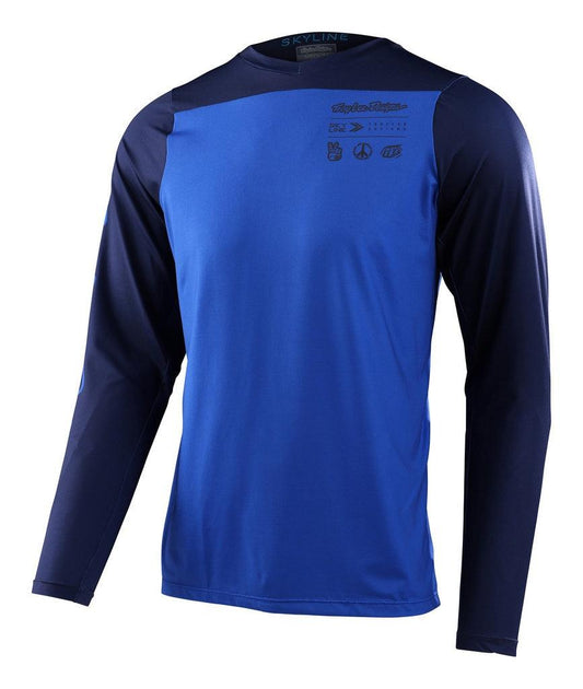 Skyline Ls Jersey Mono True Blue