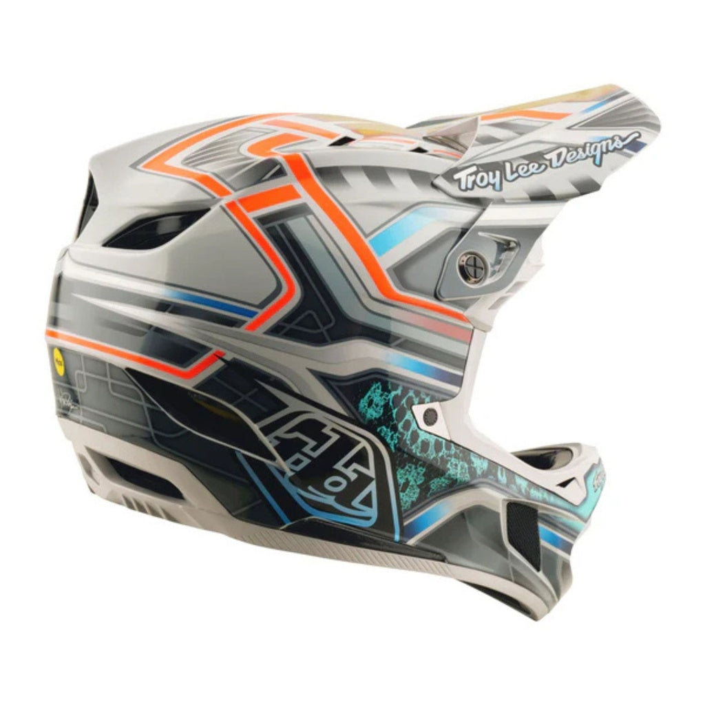 Casco fullface D4 Composite Helmet; Lowrider Gray Troy lee