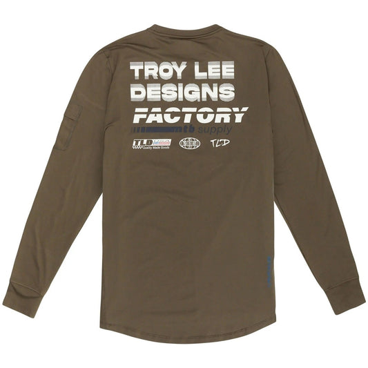 Playera Ruckus Long Sleeve Ride Tee; Factory Caper