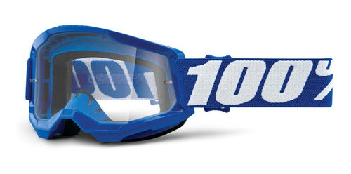 100% STRATA 2 Youth Goggle Blue - Clear Lens