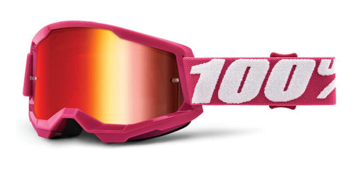 100% STRATA 2 Goggle Fletcher - Mirror Red Lens