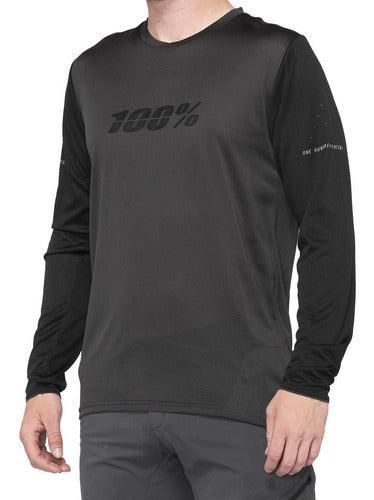 RIDECAMP Long Sleeve Jersey Black/Charcoal