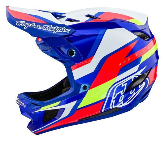 Casco D4 Composite Helmet Omega White / Blue Troy lee fullface