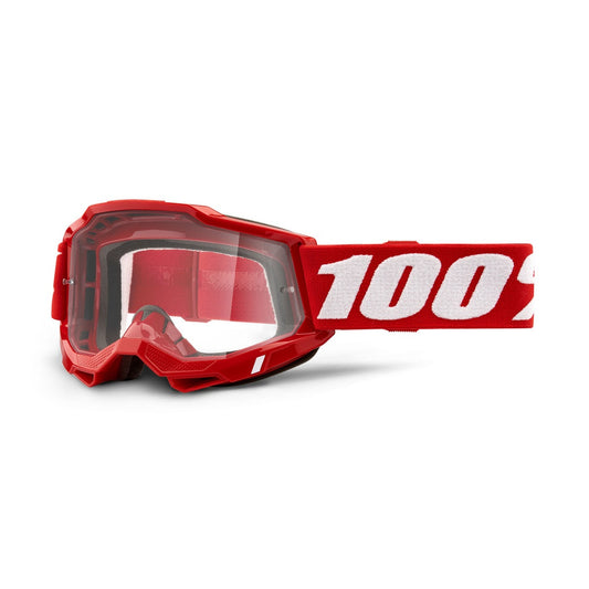 100% ACCURI 2 OTG Goggle Red - Clear Lens