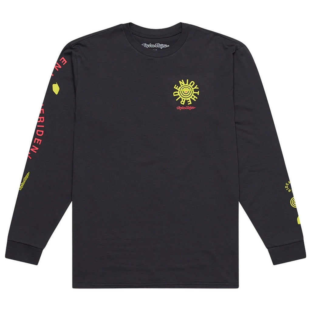 Troy lee Long Sleeve Tee; Enjoy Carbon