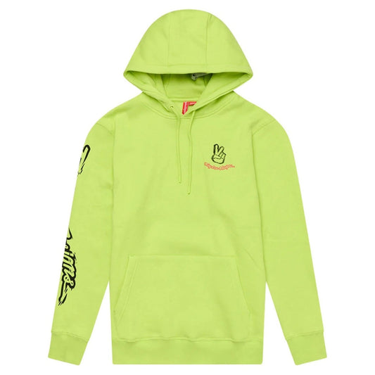 Sudadera Pullover Hoodie; Peace Out Glo Yellow Troy lee