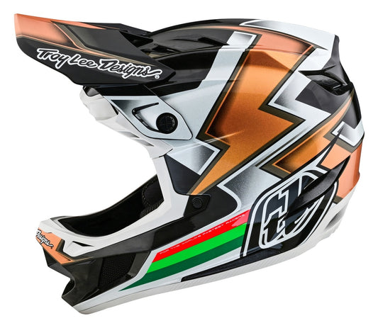 Casco D4 Carbon Helmet Ever Black / Gold Troy lee Fullface