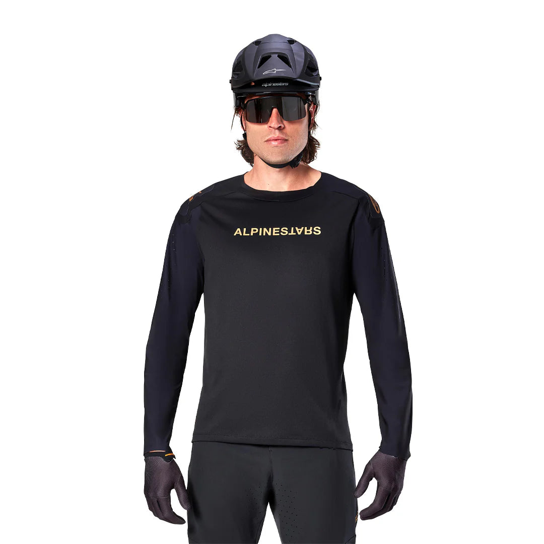 Jersey A-Aria Polartec Switch Negro - Manga Larga Alpinestars