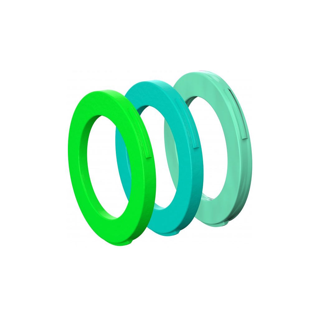 MAGURA Anillos para caliper 4 pistones (verde neon, cyan, verde menta) 12 piezas