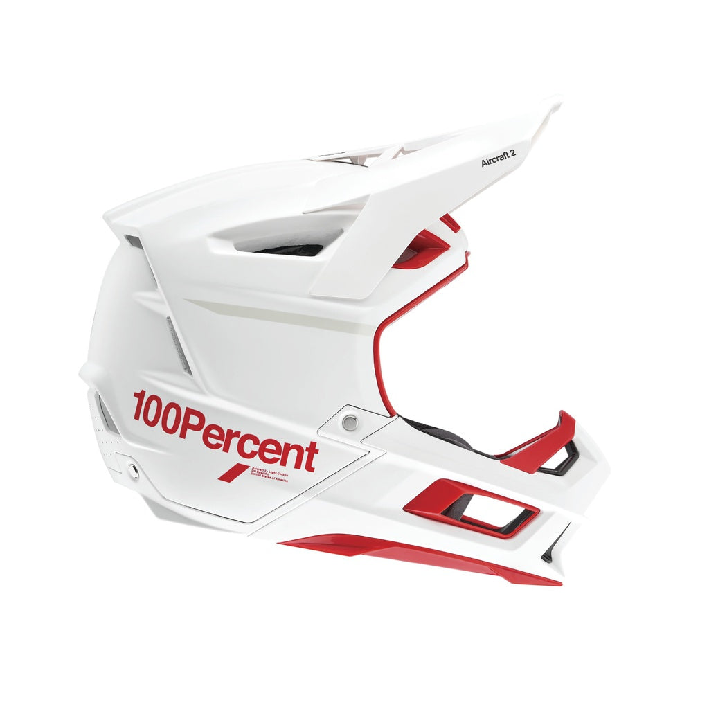 Casco 100% AIRCRAFT 2 Red/White fullface