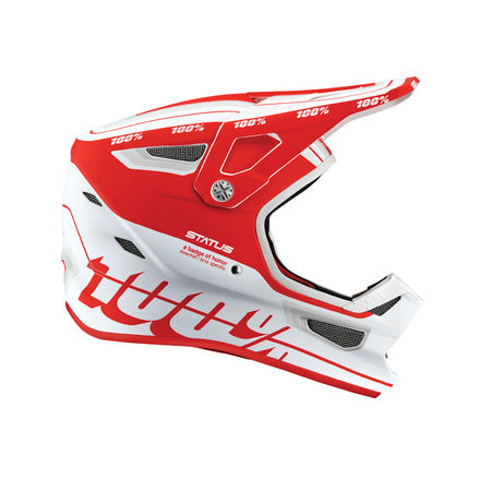 Casco 100% STATUS Topenga Red/White FullFace