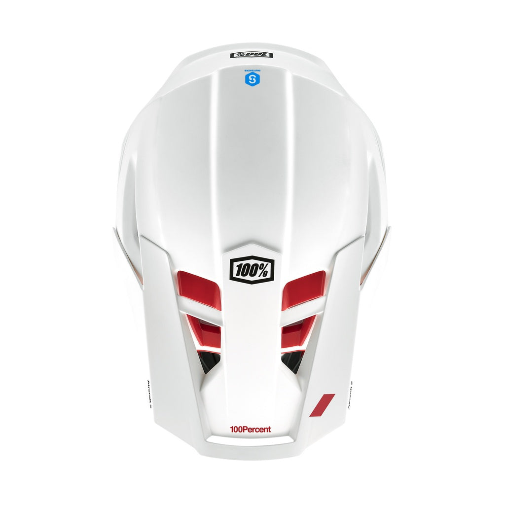 Casco 100% AIRCRAFT 2 Red/White fullface