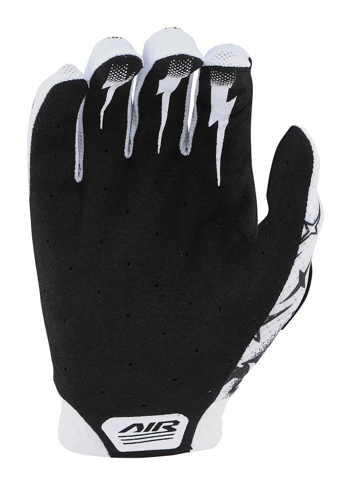 Guantes Troy Lee Air Skull Demon White / Black