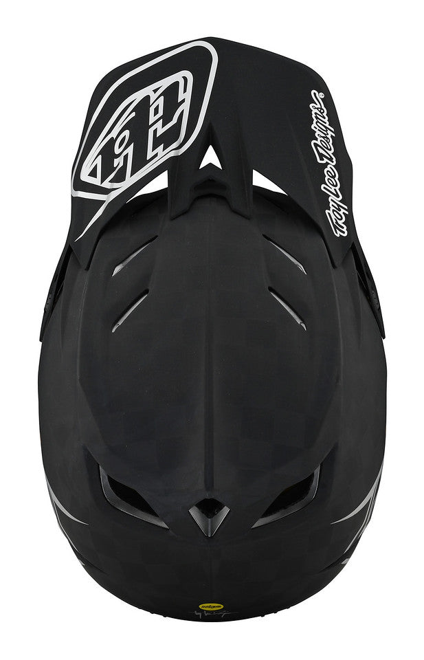 Casco Troy Lee D4 Carbon Stealth Black / Silver fullface