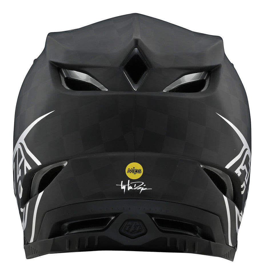 Casco Troy Lee D4 Carbon Stealth Black / Silver fullface