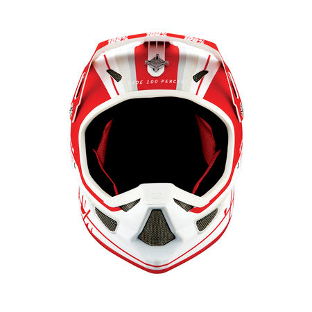 Casco 100% STATUS Topenga Red/White FullFace